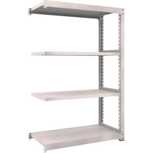 TRUSCO スチールラック M5型中量棚 1200×571×H1800 4段 連結 ネオグレー