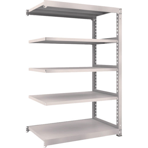 TRUSCO スチールラック M5型中量棚 1200×721×H1800 5段 連結 ネオグレー