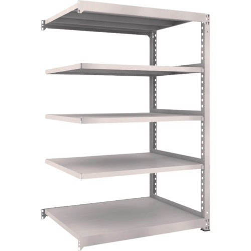 TRUSCO スチールラック M5型中量棚 1200×921×H1800 5段 連結 ネオグレー