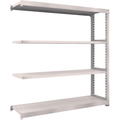 TRUSCO スチールラック M5型中量棚 1800×471×H1800 4段 連結 ネオグレー