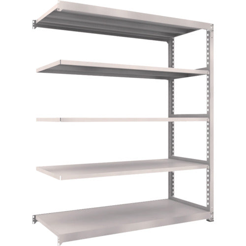 TRUSCO スチールラック M5型中量棚 1800X721XH2100 5段 連結 ネオグレー