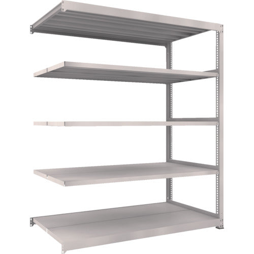 TRUSCO スチールラック M5型中量棚 1800X921XH2100 5段 連結 ネオグレー