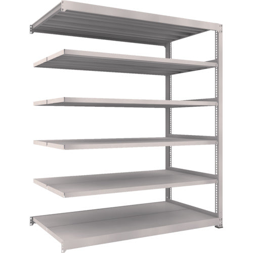 TRUSCO スチールラック M5型中量棚 1800×921×H2100 6段 連結 ネオグレー