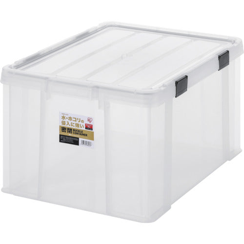 IRIS 299231 密閉バックルコンテナ クリア/チャコールグレー