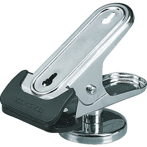 ハタヤ ハンドライト用クリップ マグクリップ 丸型マグネット付(ワンタッチ解除レバー付)高さ120mm