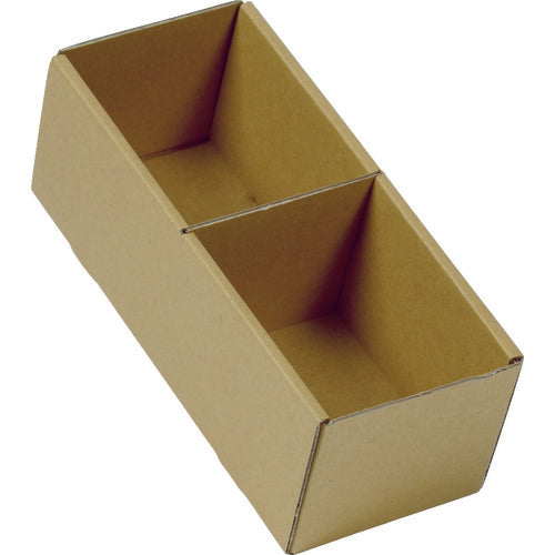 TRUSCO 大型パーツケース 段ボールバンラックケースM型引出し 内寸110×294×H110 仕切板1枚付