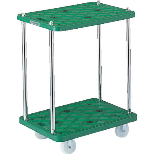 TRUSCO 樹脂製台車 ルートバン2段式 600X400