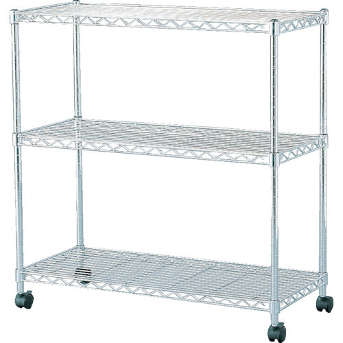 IRIS 104980 スチールラック メタルミニ(キャスター付)800×350×830