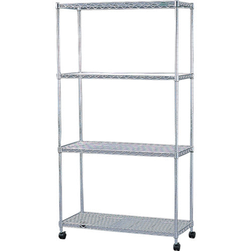 IRIS 104982 スチールラック メタルミニ(キャスター付)800×350×1490