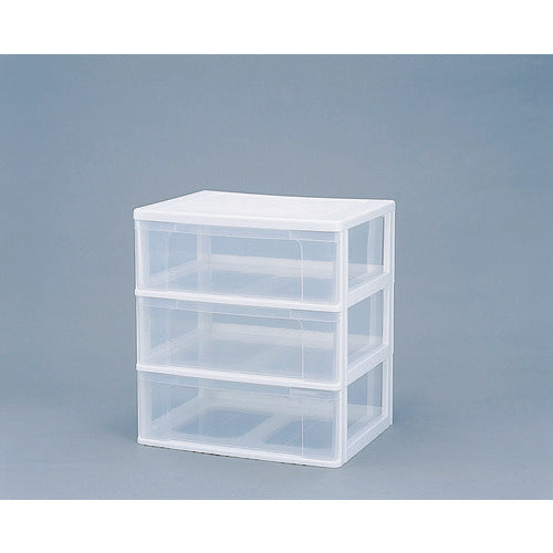 IRIS 223962 ワイドチェスト N-653 ホワイト/クリア