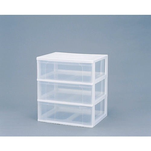 IRIS 223962 ワイドチェスト N−653 ホワイト/クリア