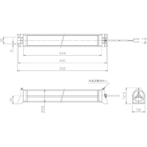 NIKKI 防水型LEDリニアライトDC24V(3mコード付き)