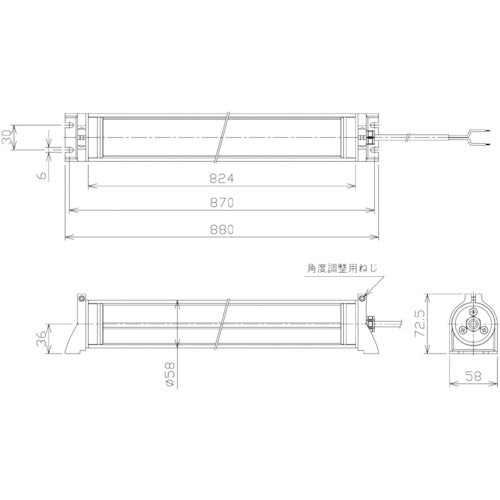 NIKKI 防水型LEDリニアライト AC100−240V(3mコード付き)