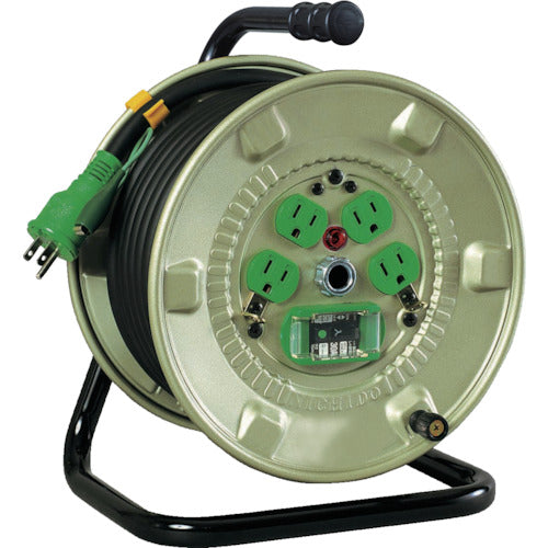 NICHIDO 電工ドラム 漏電保護専用ブレーカ付 20m