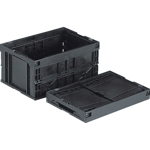 サンコー 折りたたみコンテナー 551280 オリコン40B(BK)(導電)