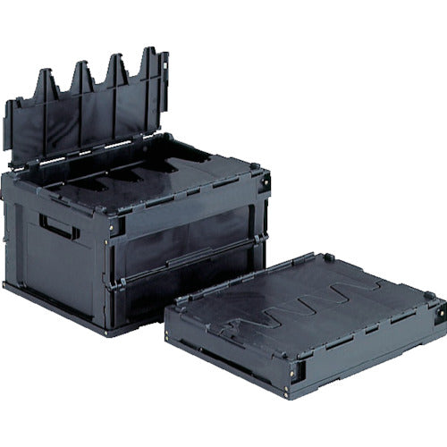 サンコー フタ一体型折りたたみコンテナー 551640 サンクレットオリコン20B(導電)