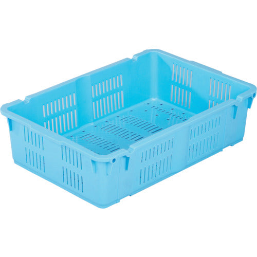 RISU メッシュコンテナ 129440 プラスケットNo.400本体37Lブルー金具なし 青