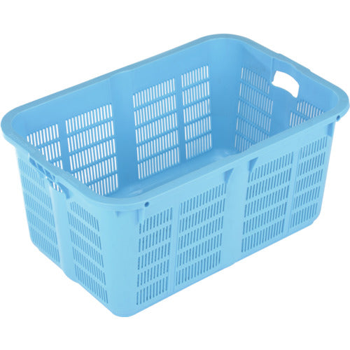 RISU メッシュコンテナ 129945 プラスケットNo.800本体79Lブルー金具なし 青