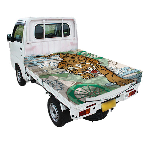 軽トラ用・デザイントラックシート【虎っくシート柄】(1.9×2.1m)