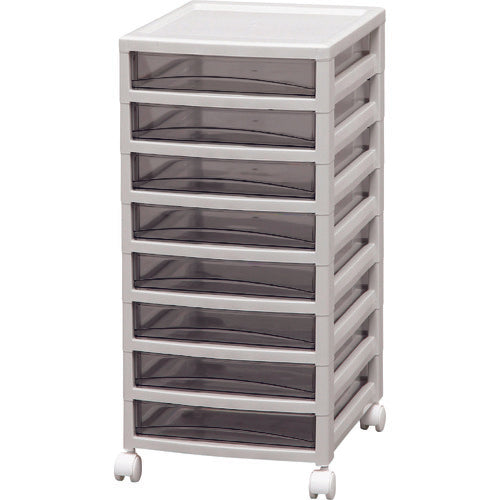 IRIS 226221 オフィスチェスト 浅8段