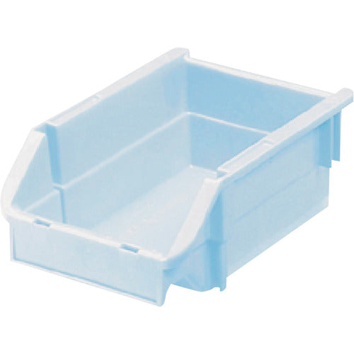 ヒシ T型コンテナ(ネスティングタイプ) パステルブルー W132×D200×H90