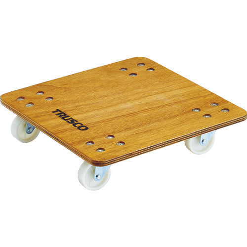TRUSCO 合板平台車プティカルゴ 450X450 ナイロン車