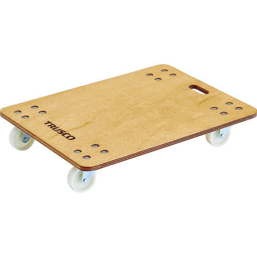 TRUSCO 合板平台車プティカルゴ 600X450 ナイロン車