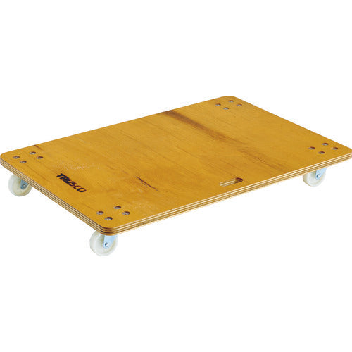 TRUSCO 合板平台車プティカルゴ 900X600 ナイロン車