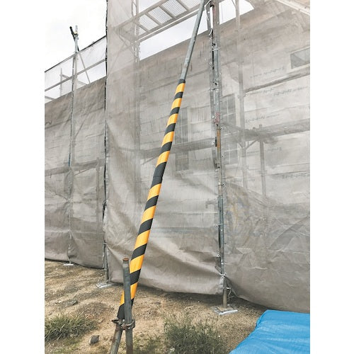 TRUSCO 単管用安全カバー(反射式) 黄/黒 1m