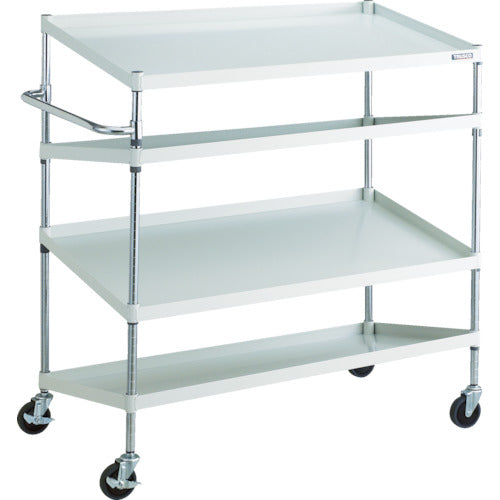 TRUSCO ツールワゴン フェニックスワゴン 省音 1200X600XH1300 傾斜付 ホワイト