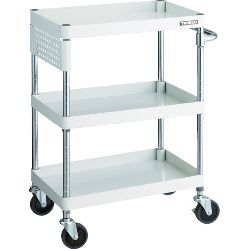 TRUSCO ツールワゴン フェニックスワゴン 省音 600X400XH880 パネル付 ホワイト