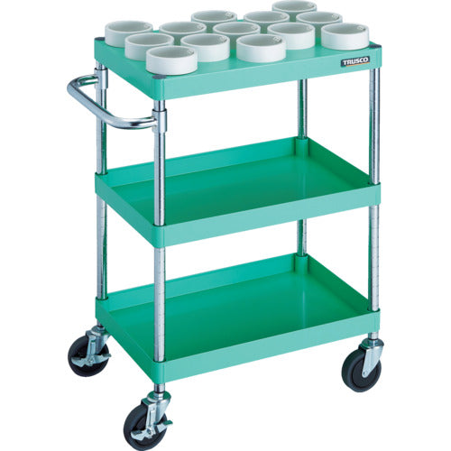 TRUSCO ツールワゴン フェニックスワゴン 600X400XH880 HSK100A ヤンググリーン