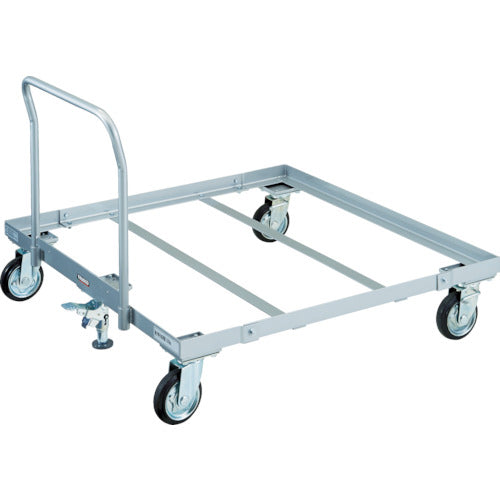 TRUSCO パレット台車 1100x1100 ハンドル付 S付