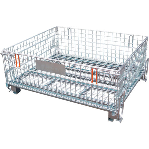 鉄骨製パレット 折りたたみスチールパレット1t用/M293A-1000H/測定/包装/物流/専門
