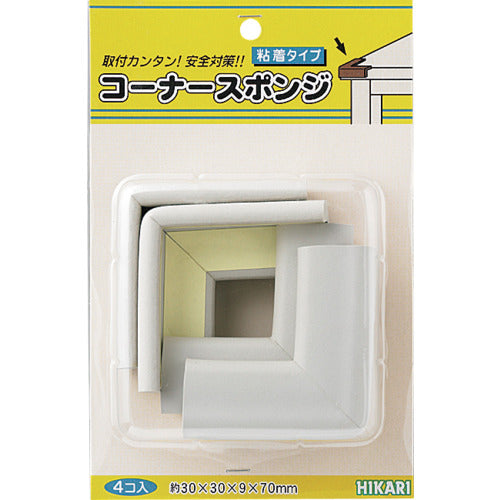 光 コーナースポンジ 4p グレー