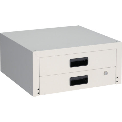 TRUSCO ツールワゴン ラビットワゴン用引出2段 500X500 ホワイト