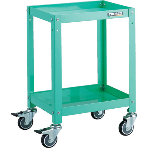 TRUSCO ツールワゴン ラビットワゴン 400X350 ウレタン車輪 ヤンググリーン