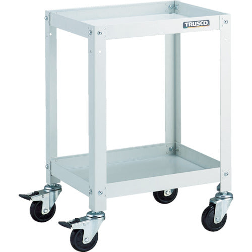 TRUSCO ツールワゴン ラビットワゴン 400X350 ゴム車輪 ホワイト