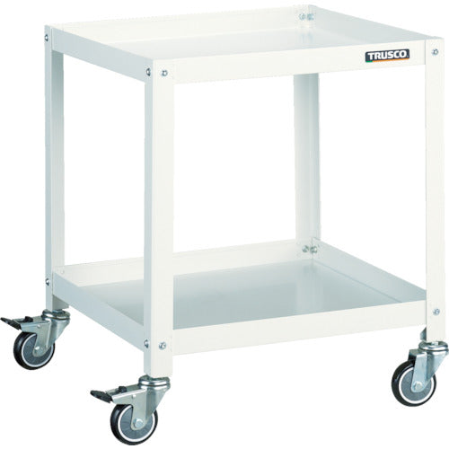 TRUSCO ツールワゴン ラビットワゴン 500X500 ウレタン車輪 ホワイト