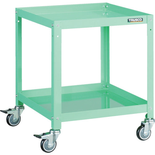 TRUSCO ツールワゴン ラビットワゴン 500X500 ウレタン車輪 ヤンググリーン