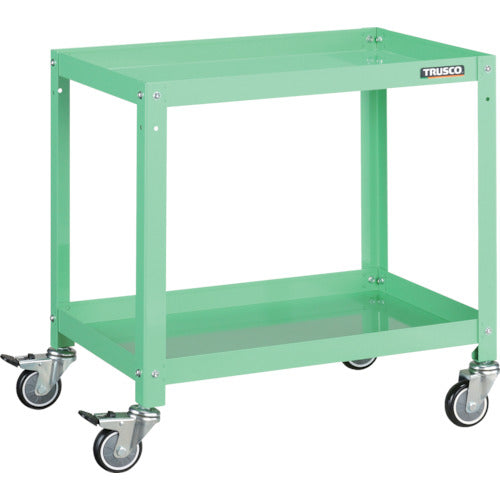 TRUSCO ツールワゴン ラビットワゴン 600X400 ウレタン車輪 ヤンググリーン