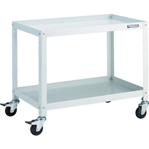 TRUSCO ツールワゴン ラビットワゴン 700X450 ゴム車輪 ホワイト