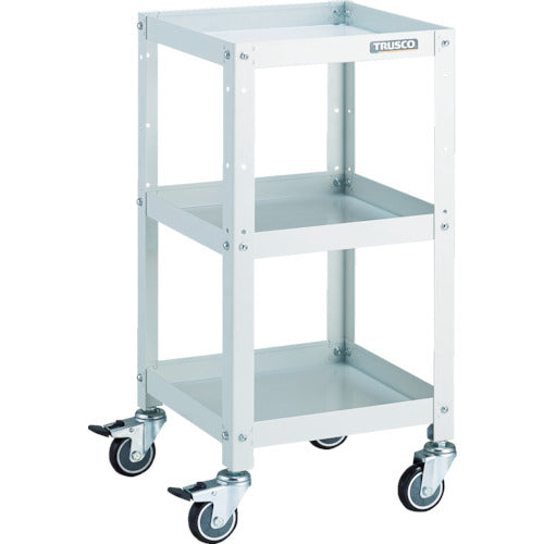 TRUSCO ツールワゴン ラビットワゴン 360X360 ウレタン車輪 ホワイト