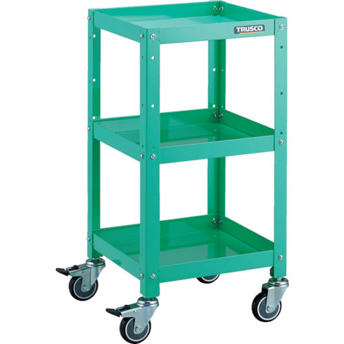 TRUSCO ツールワゴン ラビットワゴン 360X360 ウレタン車輪 ヤンググリーン