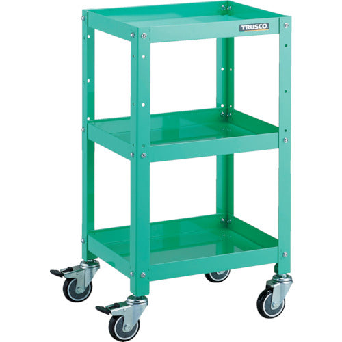 TRUSCO ツールワゴン ラビットワゴン 400X350 ウレタン車輪 ヤンググリーン