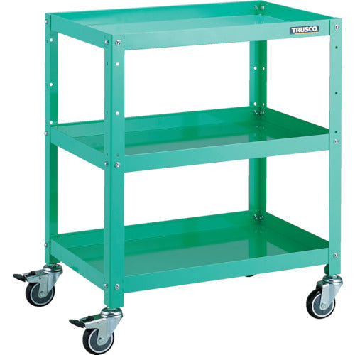 TRUSCO ツールワゴン ラビットワゴン 600X400 ウレタン車輪 ヤンググリーン