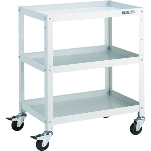 TRUSCO ツールワゴン ラビットワゴン 600X400 ゴム車輪 ホワイト