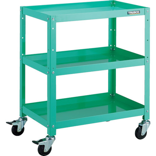 TRUSCO ツールワゴン ラビットワゴン 600X400 ゴム車輪 ヤンググリーン