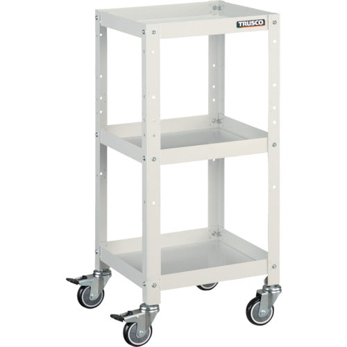 TRUSCO ツールワゴン ラビットワゴン 360X360 ウレタン車輪 ホワイト