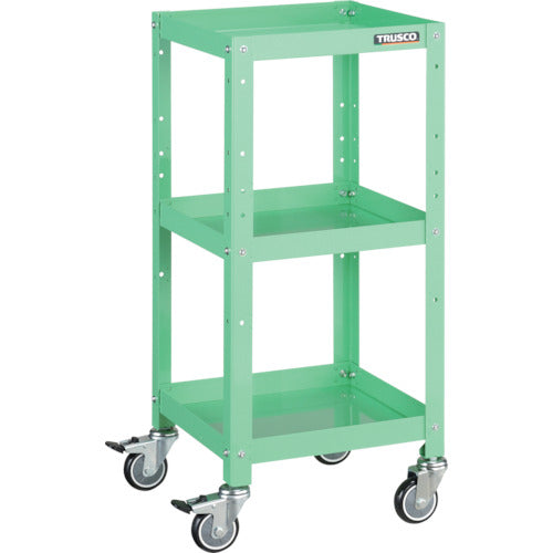 TRUSCO ツールワゴン ラビットワゴン 360X360 ウレタン車輪 ヤンググリーン